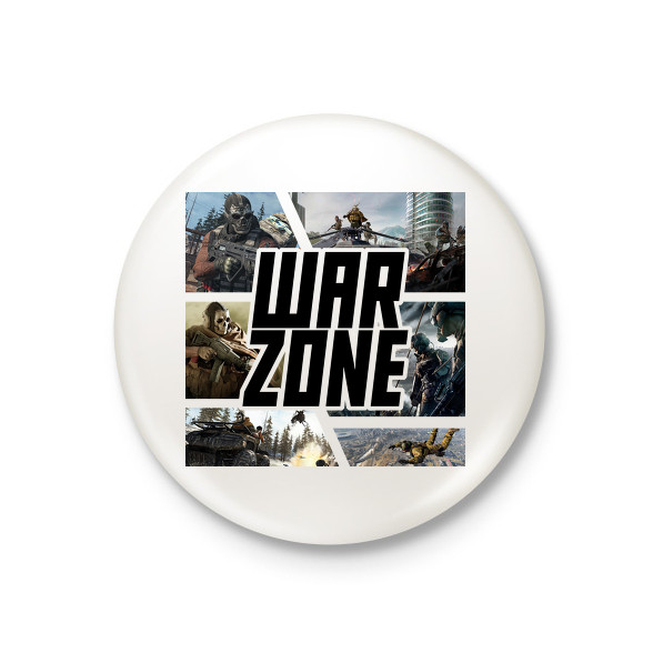 Warzone-Kitűző, hűtőmágnes