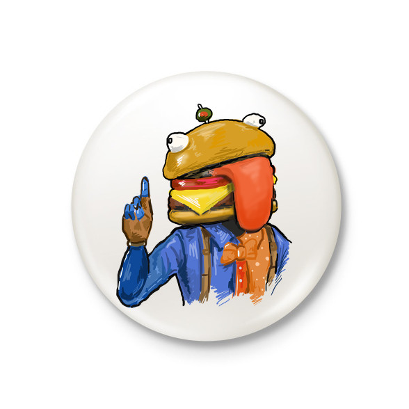 Durr Burger - Fortnite-Kitűző, hűtőmágnes