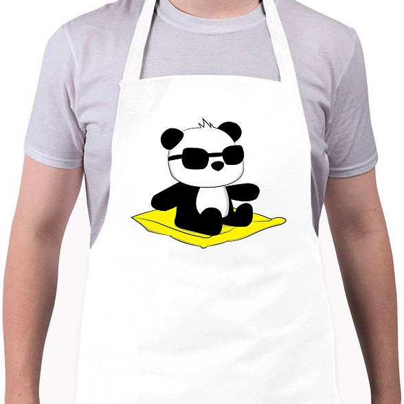 Panda strandol-Kötény