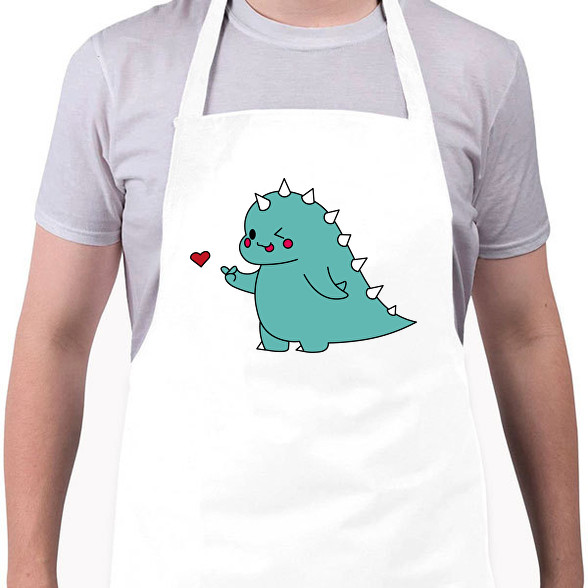 Dino love - fiú-Kötény