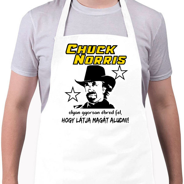 Chuck Norris látja magát aludni-Kötény