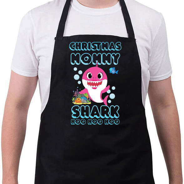 Christmas Mommy Shark-Kötény