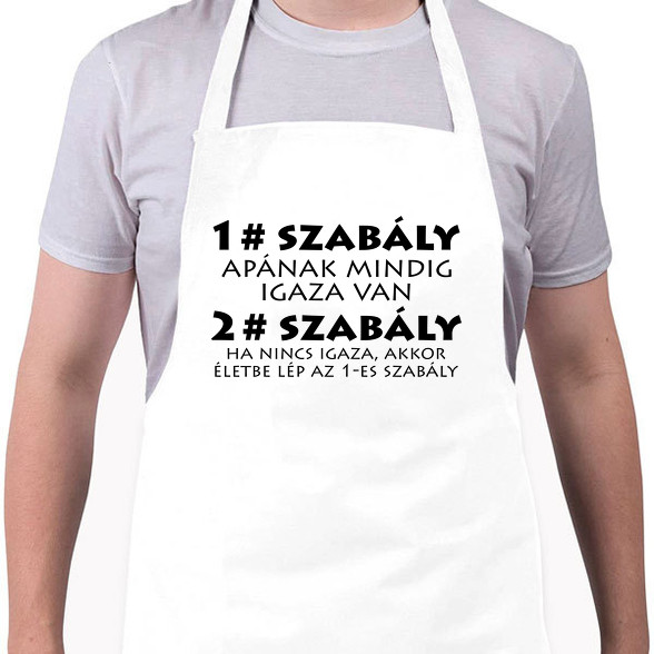 Apa szabályai-Kötény