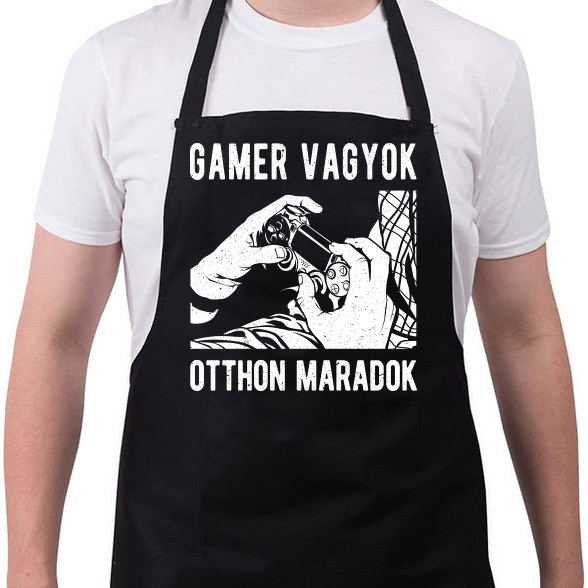 Gamer vagyok, otthon maradok-Kötény