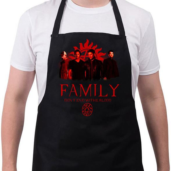 SUPERNATURAL FAMILY RED-Kötény