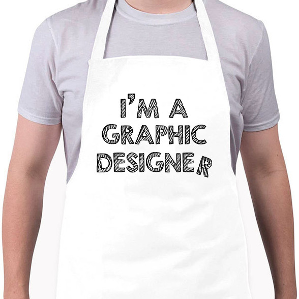 I'm a graphic designer-Kötény