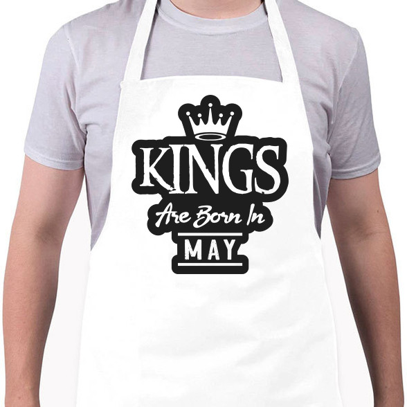 KINGS are born in May - fekete-Kötény