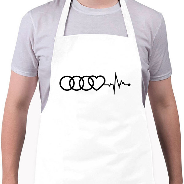 AUDI logo fekete-Kötény