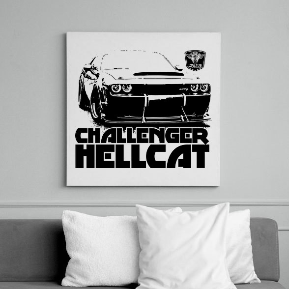 Challenger Hellcat Front-Vászonkép