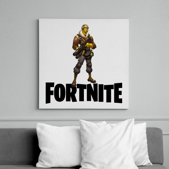 Fortnite #7 /Black/-Vászonkép