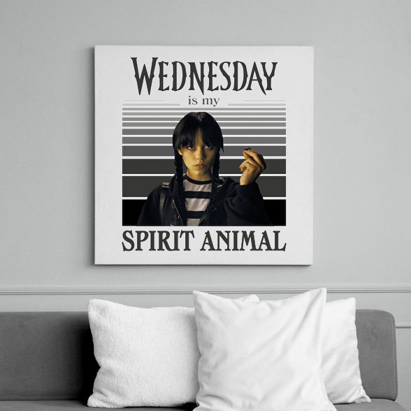 Spirit animal - Wednesday-Vászonkép