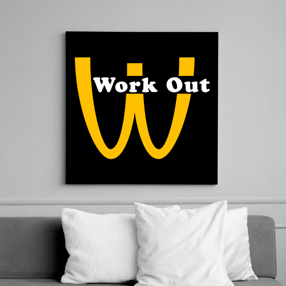 McDonalds Work Out-Vászonkép