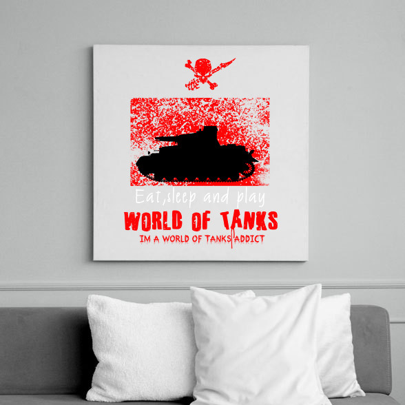 world of tanks addict-Vászonkép