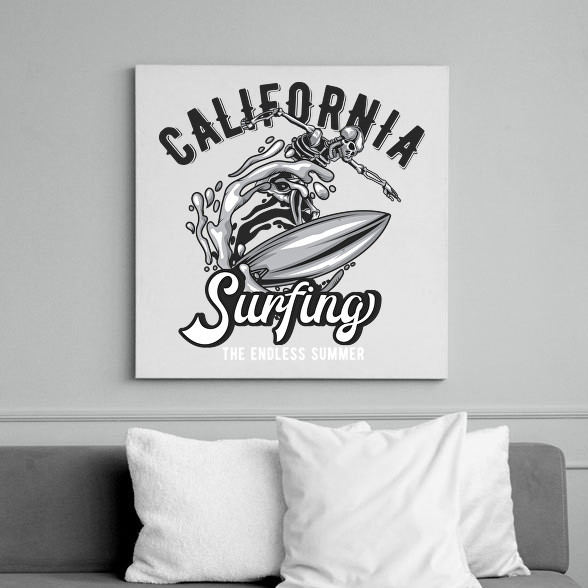 Szörf 02 - California Surfing-Vászonkép