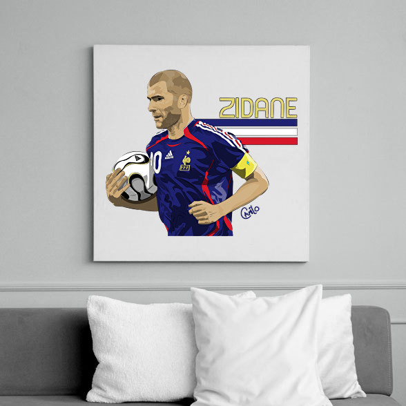 Zidane-Vászonkép