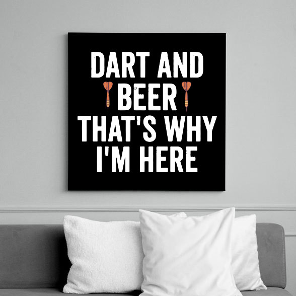 Darts&beer-Vászonkép