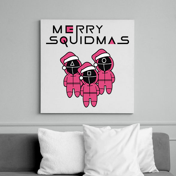 Merry Squidmas - Squid Game-Vászonkép