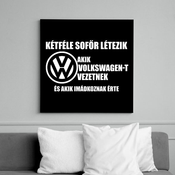 Kétféle VW Sofőr-Vászonkép