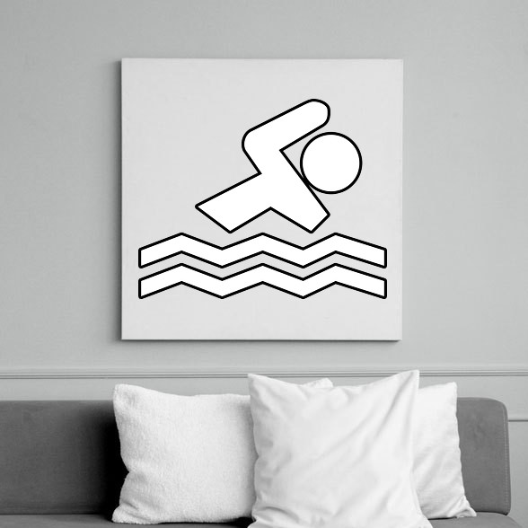 Swimmer-Vászonkép