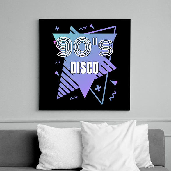 90's disco-Vászonkép