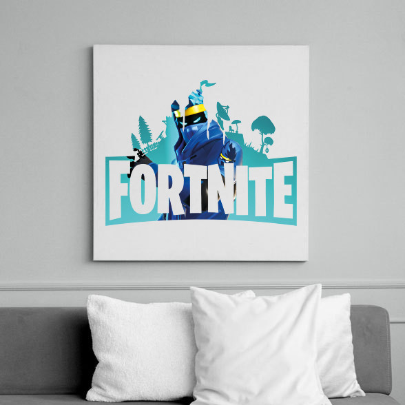 Fortnite logo Ninja-Vászonkép