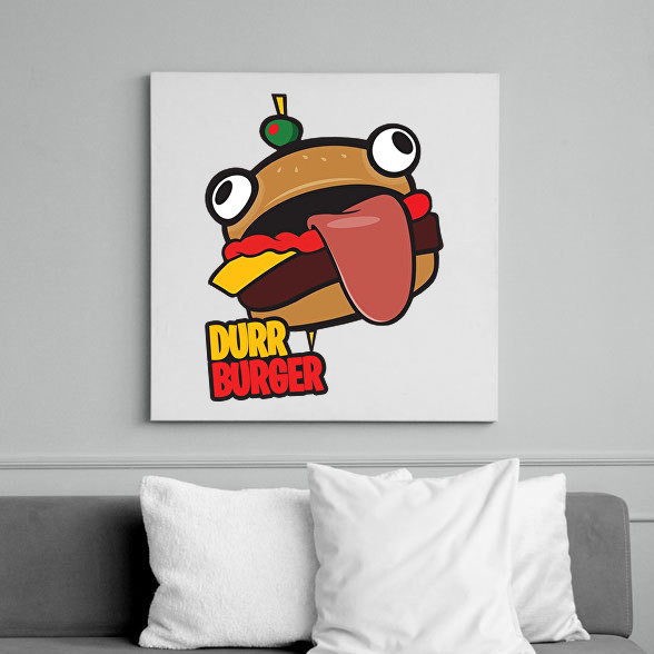 Fortnite Durr Burger-Vászonkép