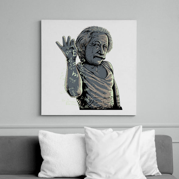 Salt Bae Einstein-Vászonkép