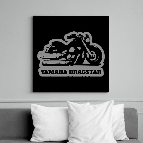 Yamaha Dragstar motor-Vászonkép