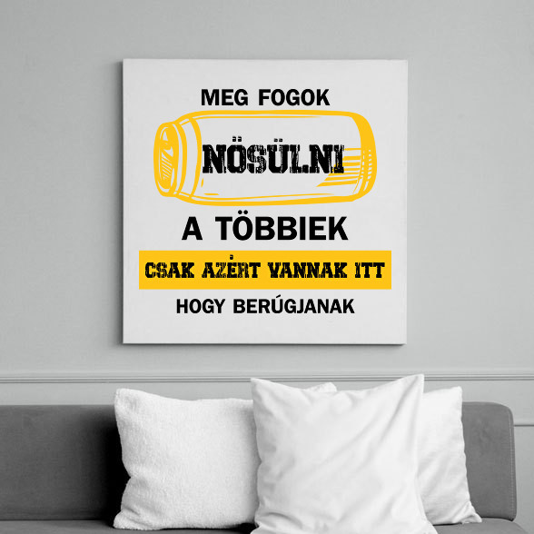 Meg fogok nősülni - Sörösdoboz - Fehér-Vászonkép