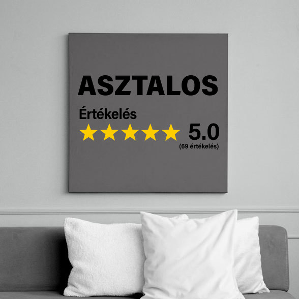 Asztalos Értékelés ***** 5.0 (69 értékelés)-Vászonkép