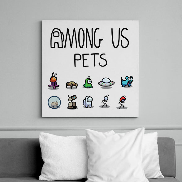 Among us pets-Vászonkép