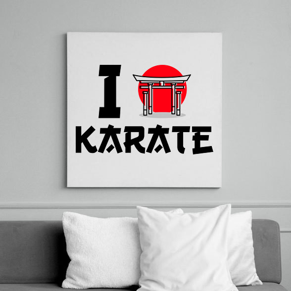 I love Karate-Vászonkép