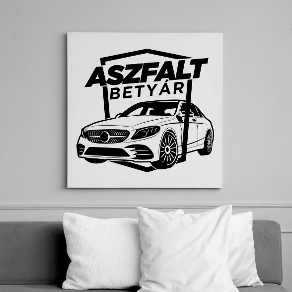 Aszfalt betyár - Mercedes-Vászonkép