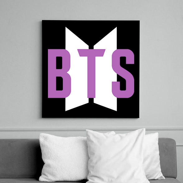 Purple BTS-Vászonkép