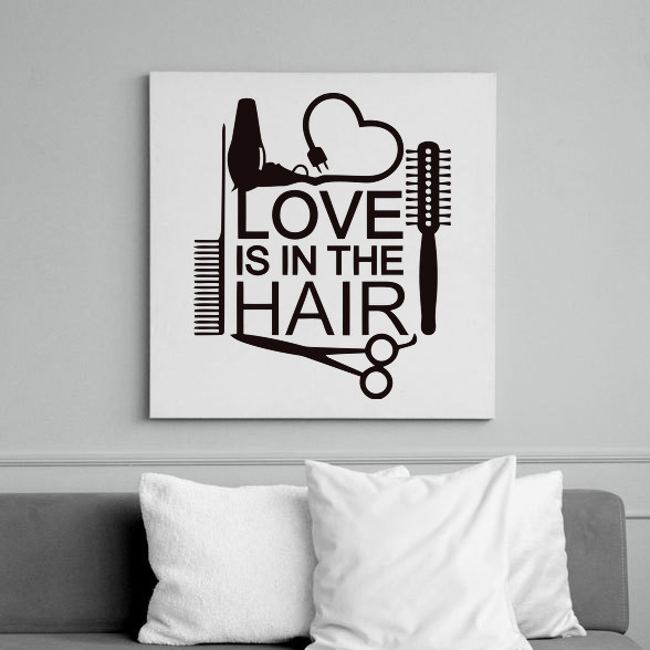 Love is in the HAIR-Vászonkép