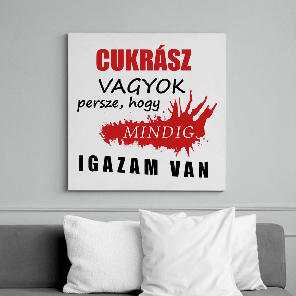 Cukrász vagyok...-Vászonkép