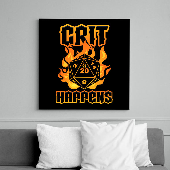 Crit Happens-Vászonkép