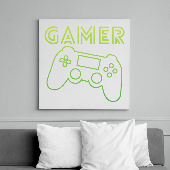 Gamer -Vászonkép