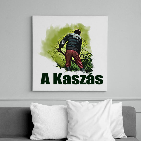 a kaszás-Vászonkép