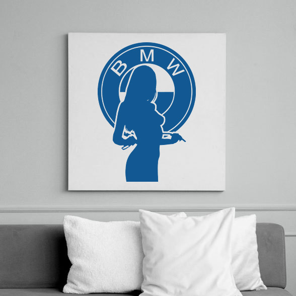 BMW LOGO GIRL-Vászonkép