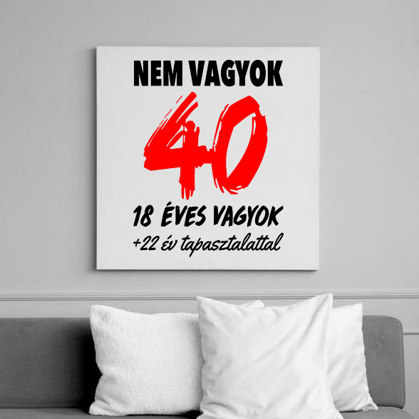 Nem vagyok 40!-Vászonkép