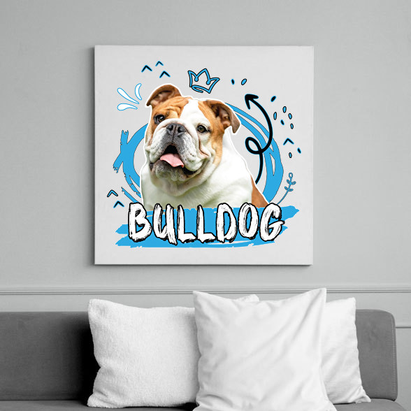 Bulldog firka-Vászonkép