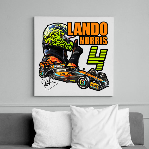 Lando Norris F1-Vászonkép