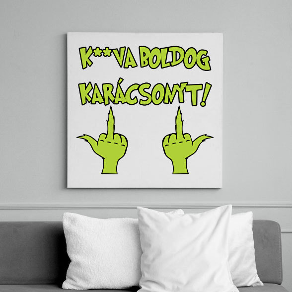 K**va boldog karácsonyt Grincs-Vászonkép