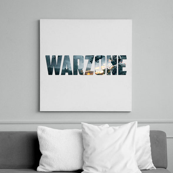 Warzone Logo-Vászonkép