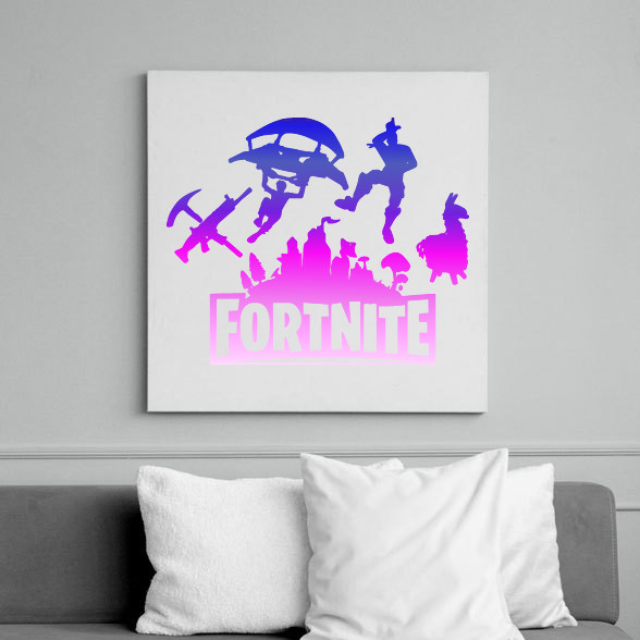 fortnite logó 3-Vászonkép