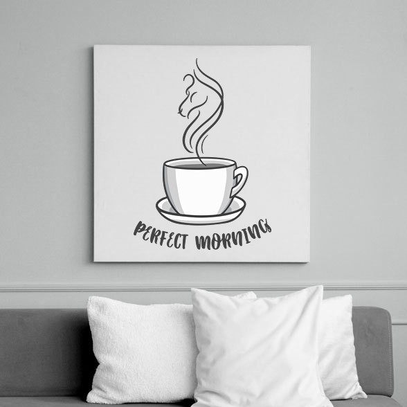 Coffee - perfect morning-Vászonkép