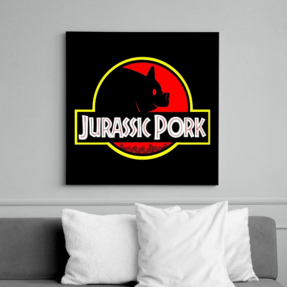 Jurassic Pork-Vászonkép