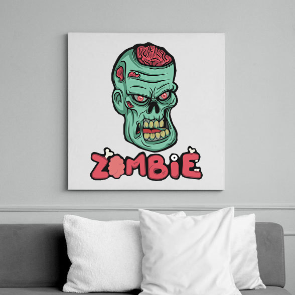 Zombie-Vászonkép