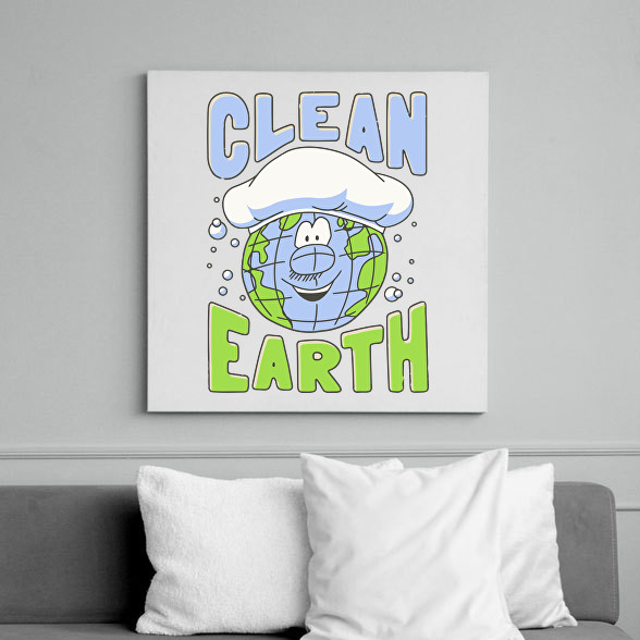 Clean Earth-Vászonkép